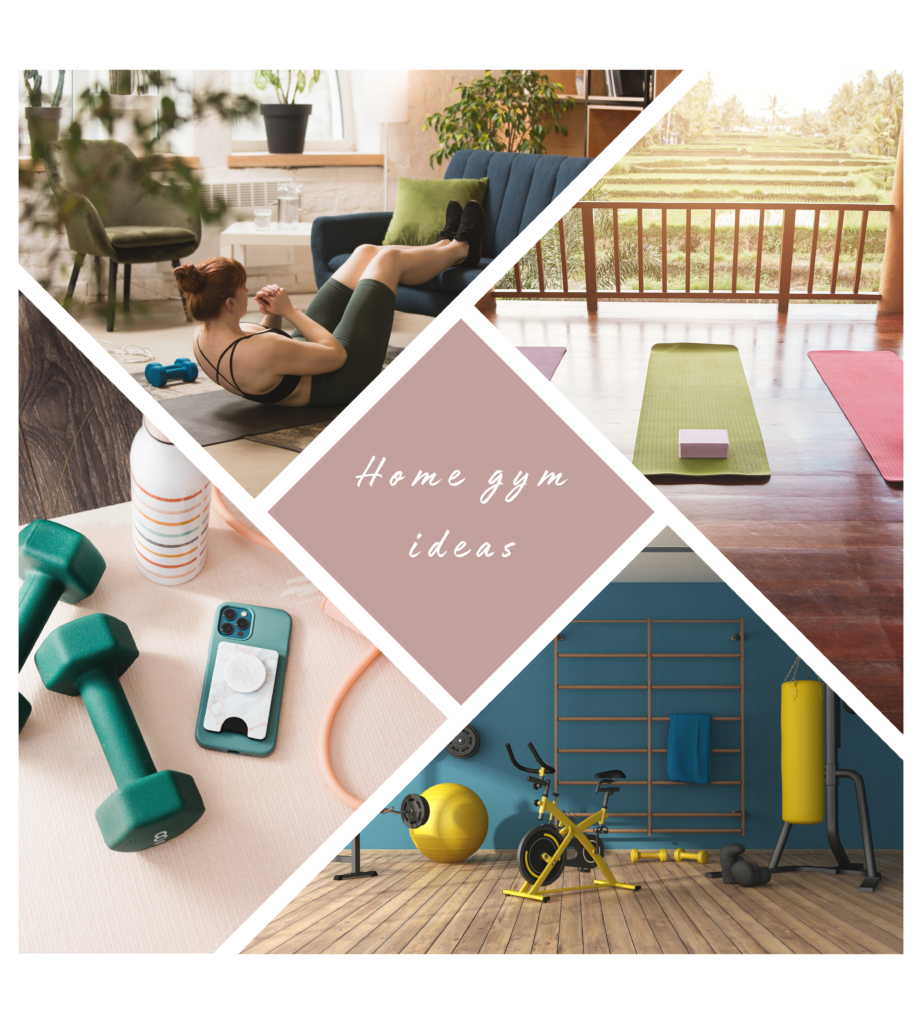 Home gym collage